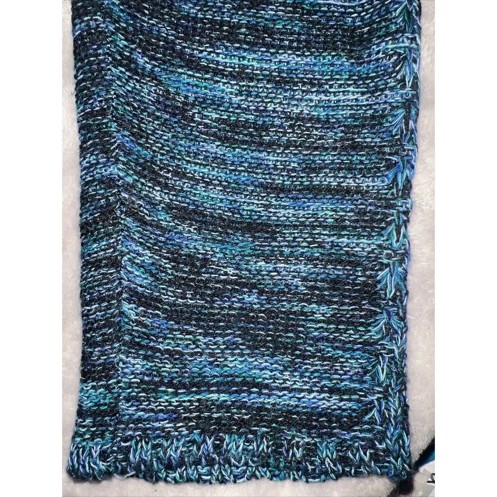 Studio Works Womens M Open Knit Acrylic Tunic Sweater Light Top - Picture 5 of 10